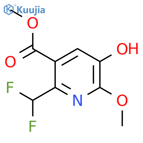 Methyl 2-(difluoromethyl)-5-hydroxy-6-methoxypyridine-3-carboxylate structure