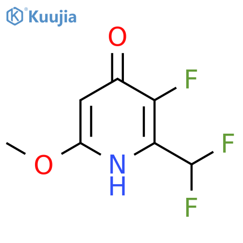 2-(Difluoromethyl)-3-fluoro-4-hydroxy-6-methoxypyridine structure