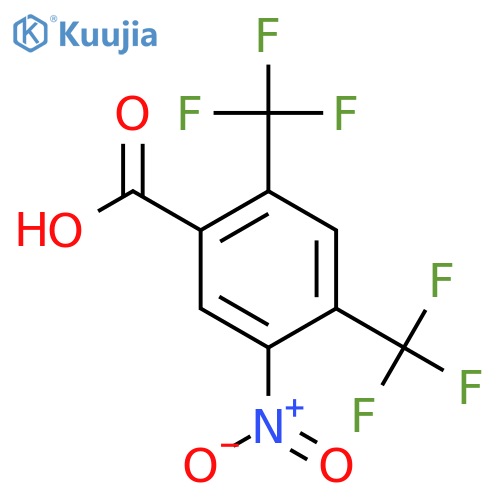 2,4-Bis(trifluoromethyl)-5-nitrobenzoic acid structure