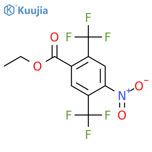 Ethyl 2,5-bis(trifluoromethyl)-4-nitrobenzoate structure