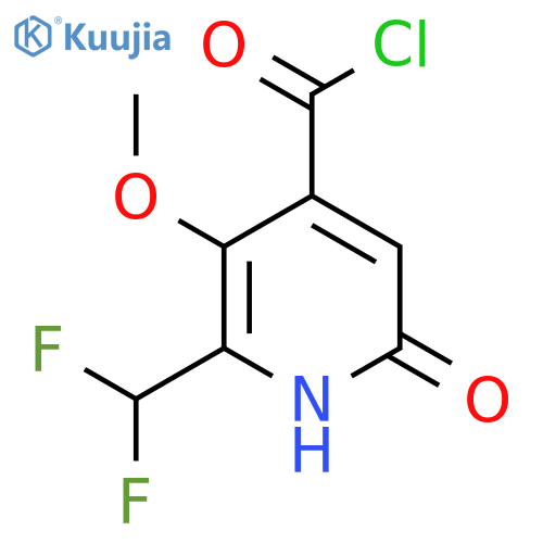 2-(Difluoromethyl)-6-hydroxy-3-methoxypyridine-4-carbonyl chloride structure