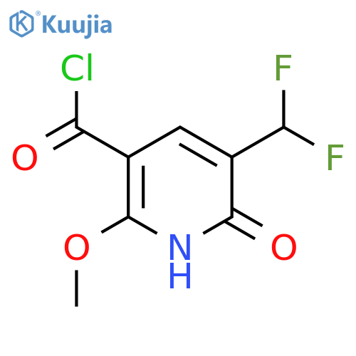 3-(Difluoromethyl)-2-hydroxy-6-methoxypyridine-5-carbonyl chloride structure