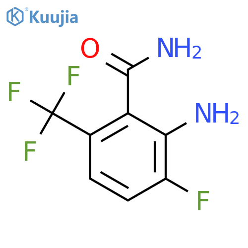 2-Amino-3-fluoro-6-(trifluoromethyl)benzamide structure