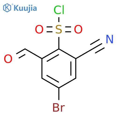 4-Bromo-2-cyano-6-formylbenzenesulfonyl chloride structure