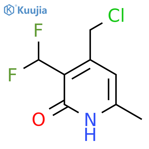 4-(Chloromethyl)-3-(difluoromethyl)-2-hydroxy-6-methylpyridine structure