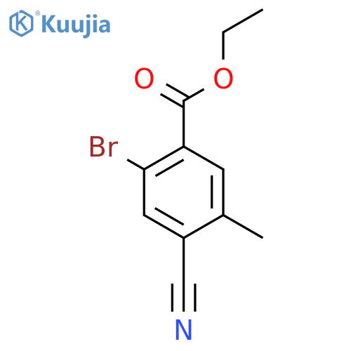 Ethyl 2-bromo-4-cyano-5-methylbenzoate structure