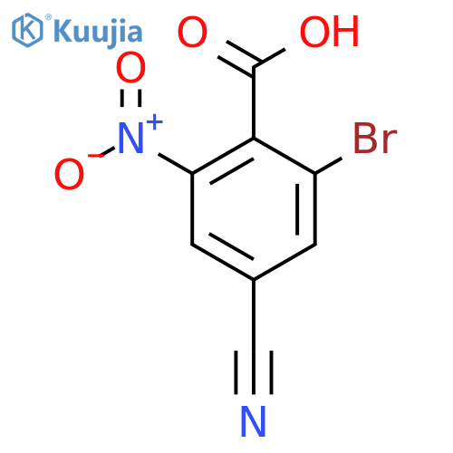 2-Bromo-4-cyano-6-nitrobenzoic acid structure