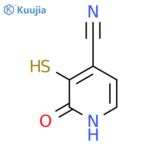 2-Hydroxy-3-mercaptoisonicotinonitrile structure