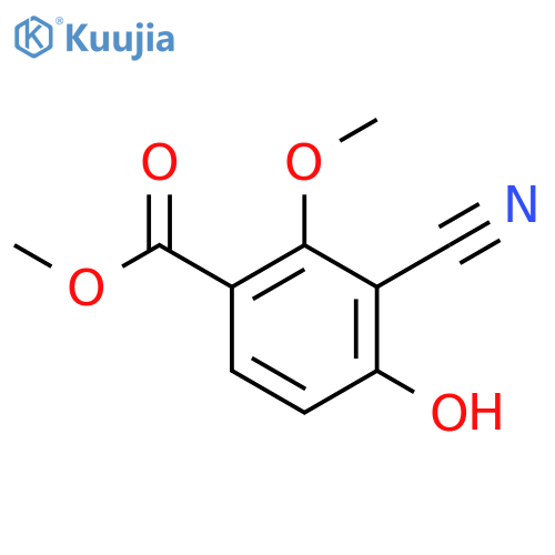 Methyl 3-cyano-4-hydroxy-2-methoxybenzoate structure