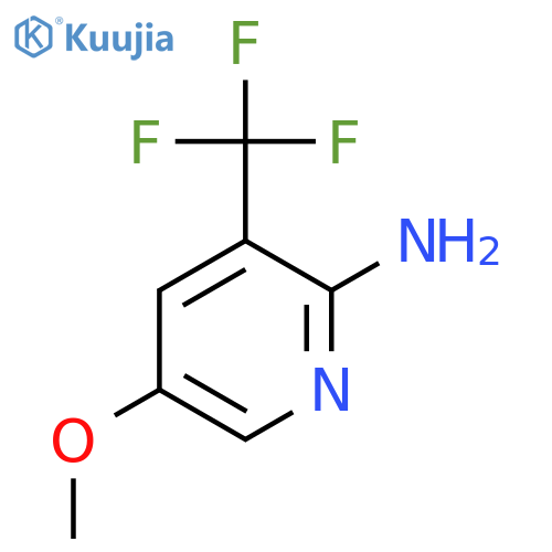 2-Amino-5-methoxy-3-(trifluoromethyl)pyridine structure