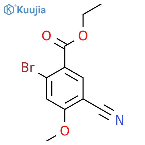 Ethyl 2-bromo-5-cyano-4-methoxybenzoate structure