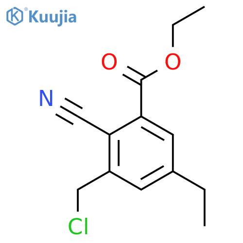 Ethyl 3-chloromethyl-2-cyano-5-ethylbenzoate structure