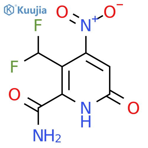 3-(Difluoromethyl)-6-hydroxy-4-nitropyridine-2-carboxamide structure