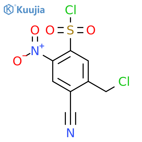 5-Chloromethyl-4-cyano-2-nitrobenzenesulfonyl chloride structure