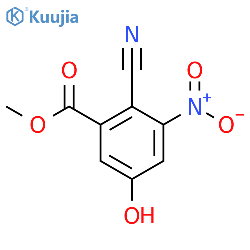 Methyl 2-cyano-5-hydroxy-3-nitrobenzoate structure