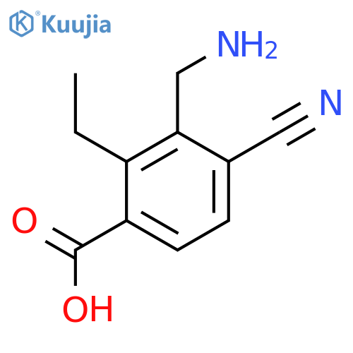 3-Aminomethyl-4-cyano-2-ethylbenzoic acid structure