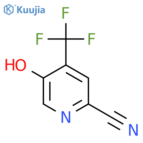 5-Hydroxy-4-(trifluoromethyl)picolinonitrile structure