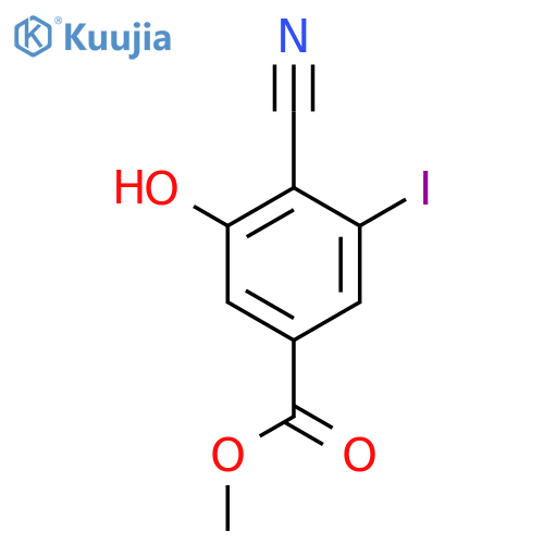 Methyl 4-cyano-3-hydroxy-5-iodobenzoate structure