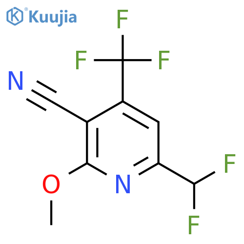 3-Cyano-6-(difluoromethyl)-2-methoxy-4-(trifluoromethyl)pyridine structure