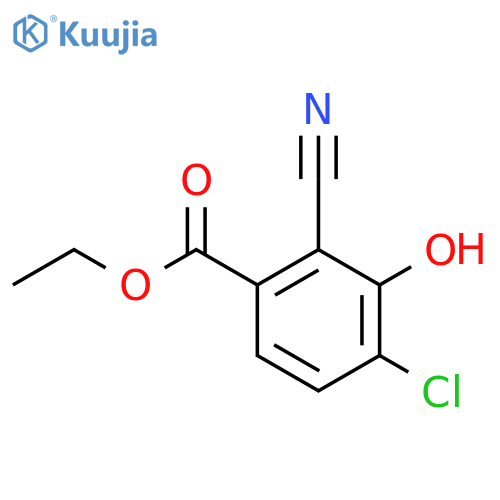 Ethyl 4-chloro-2-cyano-3-hydroxybenzoate structure