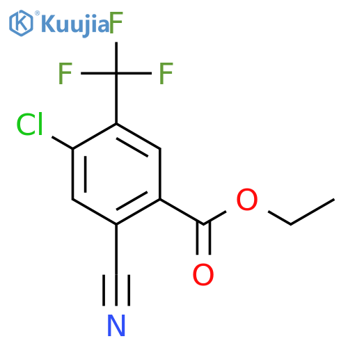 Ethyl 4-chloro-2-cyano-5-(trifluoromethyl)benzoate structure
