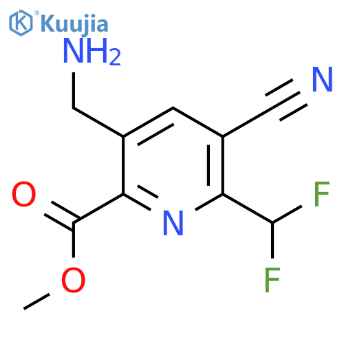 Methyl 3-(aminomethyl)-5-cyano-6-(difluoromethyl)pyridine-2-carboxylate structure