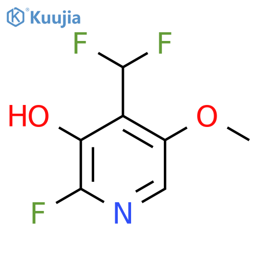 4-(Difluoromethyl)-2-fluoro-3-hydroxy-5-methoxypyridine structure