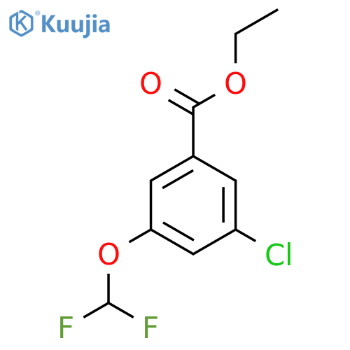 Ethyl 3-chloro-5-(difluoromethoxy)benzoate structure