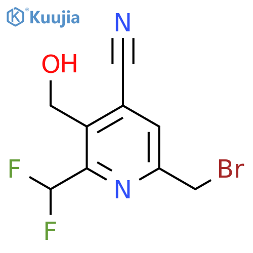 6-(Bromomethyl)-4-cyano-2-(difluoromethyl)pyridine-3-methanol structure