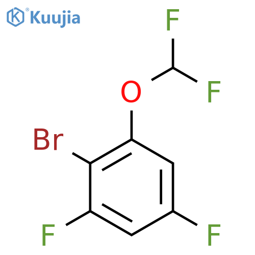 1-Bromo-2,4-difluoro-6-(difluoromethoxy)benzene structure