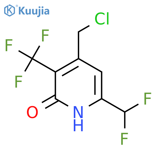 4-(Chloromethyl)-6-(difluoromethyl)-2-hydroxy-3-(trifluoromethyl)pyridine structure