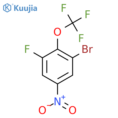 1-Bromo-3-fluoro-5-nitro-2-(trifluoromethoxy)benzene structure
