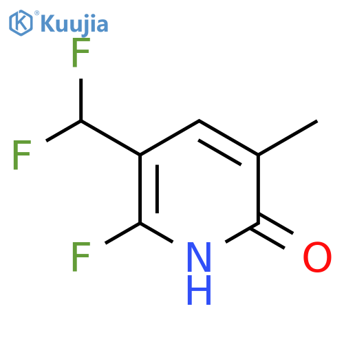 3-(Difluoromethyl)-2-fluoro-6-hydroxy-5-methylpyridine structure