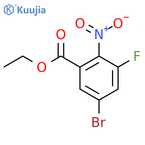 Ethyl 5-bromo-3-fluoro-2-nitrobenzoate structure