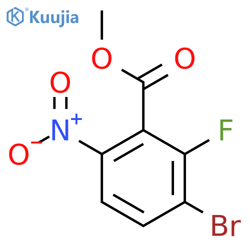 Methyl 3-bromo-2-fluoro-6-nitrobenzoate structure