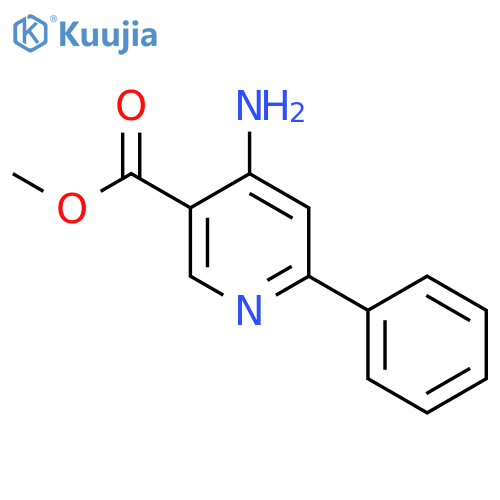 Methyl 4-amino-6-phenylnicotinate structure