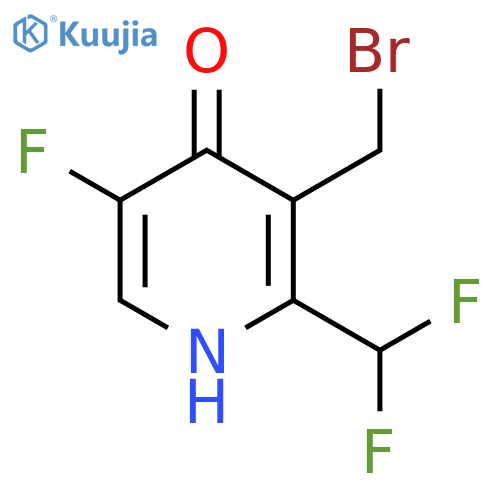 3-(Bromomethyl)-2-(difluoromethyl)-5-fluoro-4-hydroxypyridine structure