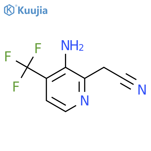 3-Amino-4-(trifluoromethyl)pyridine-2-acetonitrile structure
