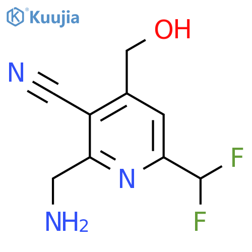 2-(Aminomethyl)-3-cyano-6-(difluoromethyl)pyridine-4-methanol structure