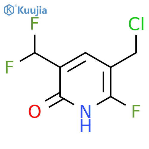 3-(Chloromethyl)-5-(difluoromethyl)-2-fluoro-6-hydroxypyridine structure