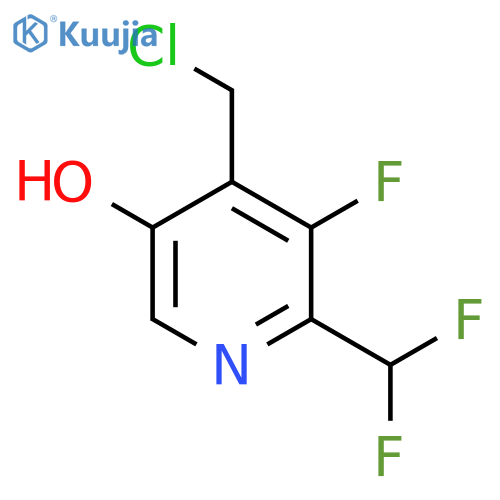 4-(Chloromethyl)-2-(difluoromethyl)-3-fluoro-5-hydroxypyridine structure