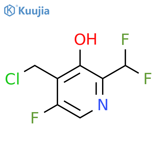 4-(Chloromethyl)-2-(difluoromethyl)-5-fluoro-3-hydroxypyridine structure