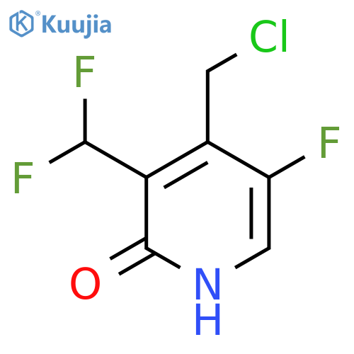 4-(Chloromethyl)-3-(difluoromethyl)-5-fluoro-2-hydroxypyridine structure