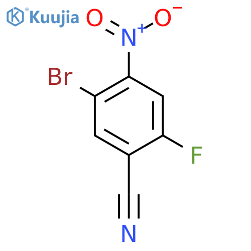 3-Bromo-6-fluoro-4-nitrobenzonitrile structure