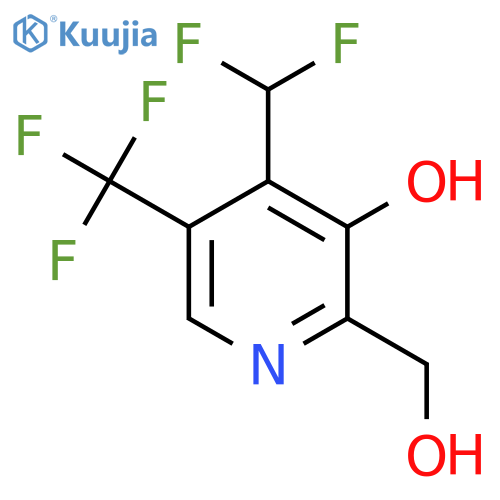 4-(Difluoromethyl)-3-hydroxy-5-(trifluoromethyl)pyridine-2-methanol structure