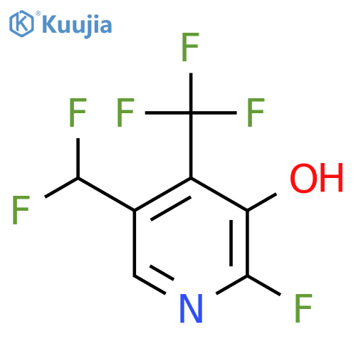 5-(Difluoromethyl)-2-fluoro-3-hydroxy-4-(trifluoromethyl)pyridine structure
