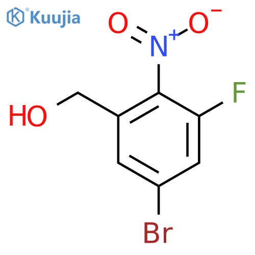 (5-Bromo-3-fluoro-2-nitrophenyl)methanol structure