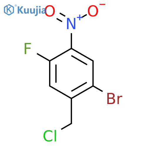2-Bromo-5-fluoro-4-nitrobenzyl chloride structure