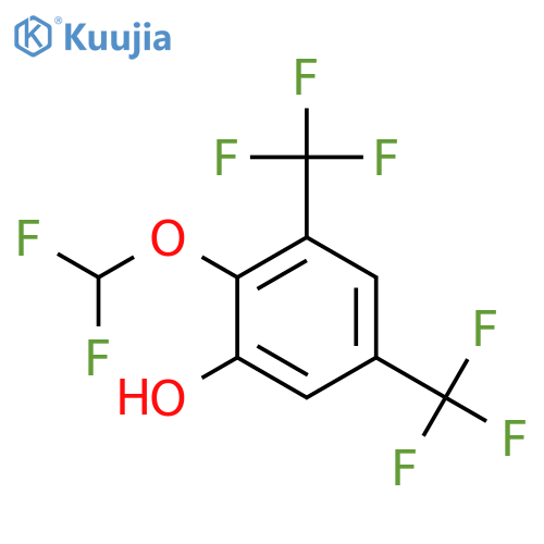 3,5-Bis(trifluoromethyl)-2-(difluoromethoxy)phenol structure