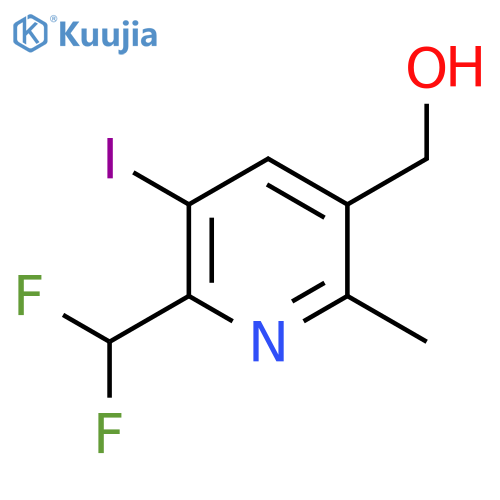 2-(Difluoromethyl)-3-iodo-6-methylpyridine-5-methanol structure